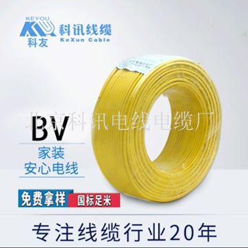 BV0.2+1/0.50日用电器用线bv塑铜线